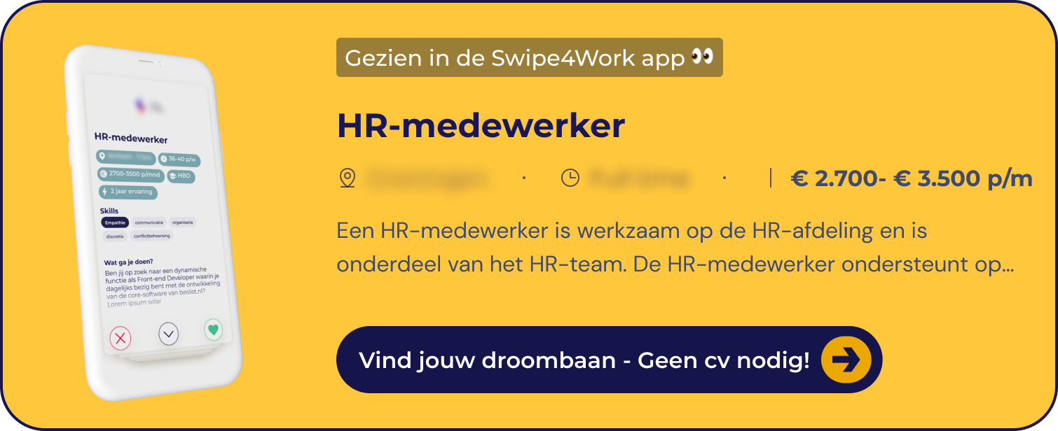 HR medewerker vacature